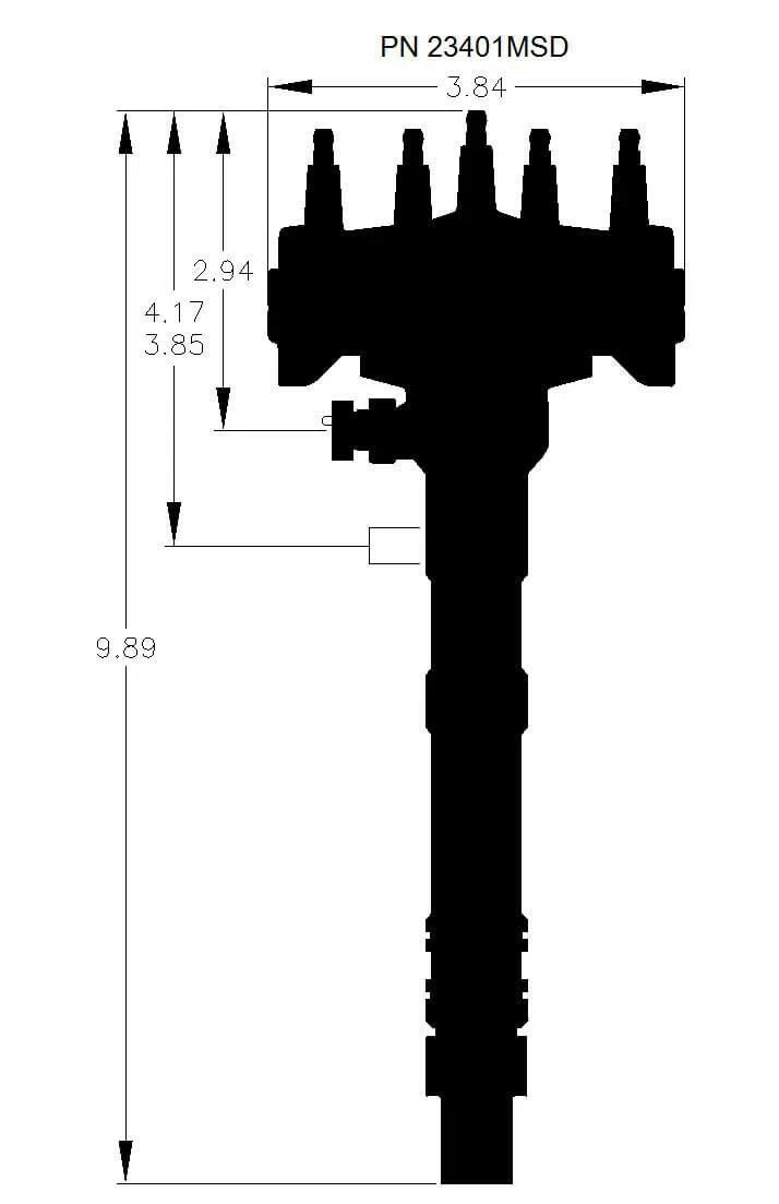 Chevy Crank Trigger Distributor with adjustable Cam Sync Pick-up - 23401MSD